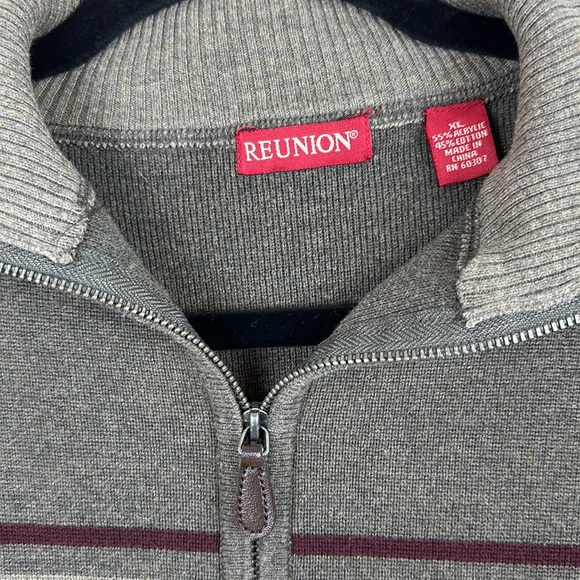 Reunion Men’s Pullover Sweater Brown Multicolored Size XLarge - Picture 4 of 10